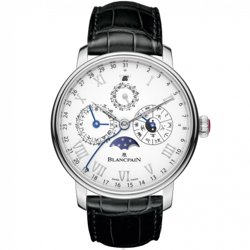 Blancpain Villeret Calendrier Chinois Traditionnel Platinum / White 00888-3431-55B