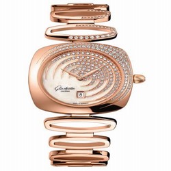 Glashutte Original Pavonina Date Red Gold / Cold Enamel / Bracelet 1-03-01-03-15-11