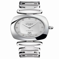 Glashutte Original Pavonina Date Stainless Steel / Silver / Bracelet 1-03-01-10-12-14