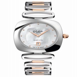 Glashutte Original Pavonina Date Stainless Steel / Red Gold / MOP / Bracelet 1-03-01-26-06-14
