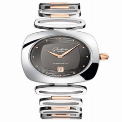 Glashutte Original Pavonina Date Stainless Steel / Red Gold / Grey / Bracelet 1-03-01-27-06-14