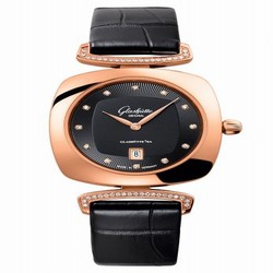 Glashutte Original Pavonina Date Red Gold / Diamond / Black / Alligator 1-03-01-28-05-30