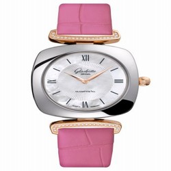 Glashutte Original Pavonina Stainless Steel / Red Gold / Diamond / MOP / Alligator 1-03-02-05-16-31