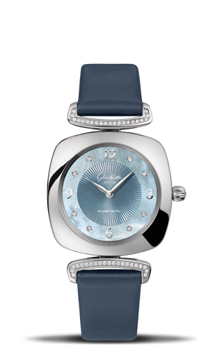 Glashutte Original Pavonina Stainless Steel / Diamond / Blue MOP / Calf 1-03-02-06-12-34