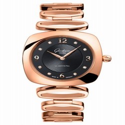 Glashutte Original Pavonina Red Gold / Black / Bracelet 1-03-02-09-05-14