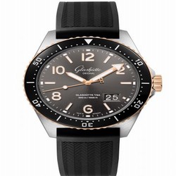 Glashutte Original SeaQ Panorama Date Stainless Steel / Red Gold / Grey / Rubber / Folding 1-36-13-04-91-33