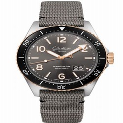 Glashutte Original SeaQ Panorama Date Stainless Steel / Red Gold / Grey / Textile / Folding 1-36-13-04-91-34