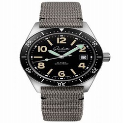 Glashutte Original SeaQ 1969 Date Stainless Steel / Black / Textile / Folding 1-39-11-01-80-34