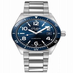Glashutte Original SeaQ Date Stainless Steel / Blue / Bracelet 1-39-11-09-81-70