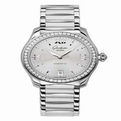 Glashutte Original Lady Serenade Stainless Steel / Diamond / Silver / Bracelet 1-39-22-02-22-34