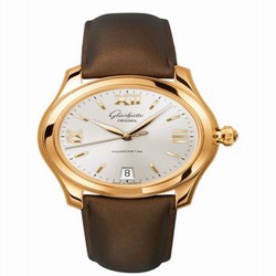 Glashutte Original Lady Serenade Rose Gold / Silver / Calf / Calf / Folding 1-39-22-04-01-04