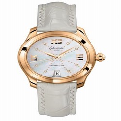 Glashutte Original Lady Serenade Rose Gold / MOP - Index Line / Alligator / Folding 1-39-22-12-01-04