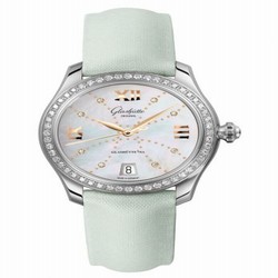 Glashutte Original Lady Serenade Stainless Steel / Diamond / MOP - Index Line / Satin / Pin 1-39-22-12-22-44
