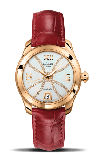 Glashutte Original Lady Serenade Rose Gold / MOP - Index Line / Alligator 1-39-22-14-01-44