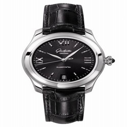 Glashutte Original Lady Serenade Stainless Steel / Black / Alligator / Pin 1-39-22-20-02-44