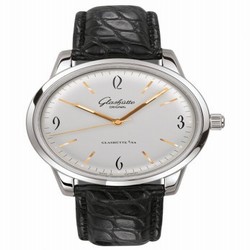 Glashutte Original Sixties Stainless Steel / Silver / Alligator / Pin 1-39-52-01-02-04
