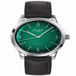 Glashutte Original Sixties Stainless Steel / Green / Calf / Pin / Annual Edition 1-39-52-03-02-04