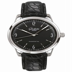 Glashutte Original Sixties Stainless Steel / Black / Alligator / Pin 1-39-52-04-02-04