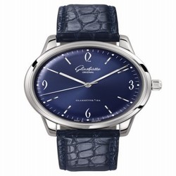 Glashutte Original Sixties Stainless Steel / Blue / Alligator / Pin 1-39-52-06-02-04