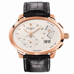Glashutte Original PanoGraph Red Gold / Silver / Alligator / Folding 1-61-03-25-15-04