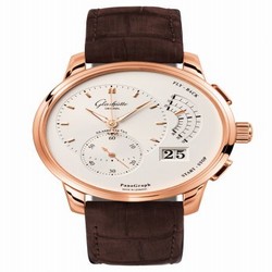 Glashutte Original PanoGraph Red Gold / Silver / Alligator / Folding 1-61-03-25-15-51