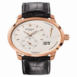 Glashutte Original PanoReserve Red Gold / Silver / Alligator / Pin 1-65-01-25-15-01
