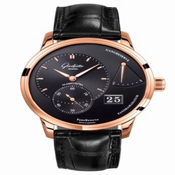 Glashutte Original PanoReserve Red Gold / Black / Alligator / Folding 1-65-01-29-15-30