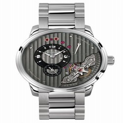 Glashutte Original PanoInverse Stainless Steel / Black / Bracelet 1-66-06-04-22-14