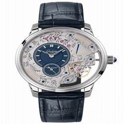 Glashutte Original PanoInverse Platinum / Blue / Alligator / Folding 1-66-08-01-03-30