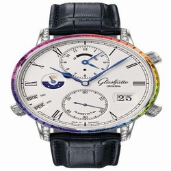 Glashutte Original Senator Cosmopolite White Gold / Rainbow / Alligator / Folding 1-89-02-01-40-50