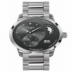 Glashutte Original PanoMatic Lunar Stainless Steel / Grey / Bracelet 1-90-02-43-32-24
