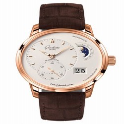 Glashutte Original PanoMatic Lunar Red Gold / Silver / Alligator / Folding 1-90-02-45-35-04