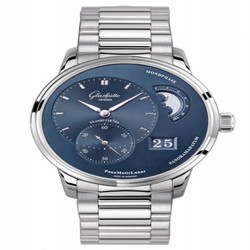 Glashutte Original PanoMatic Lunar Stainless Steel / Blue / Bracelet 1-90-02-46-32-70