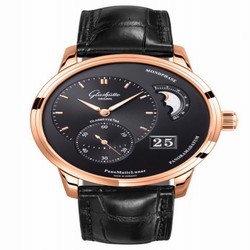 Glashutte Original PanoMatic Lunar Red Gold / Black / Alligator / Folding 1-90-02-49-35-30