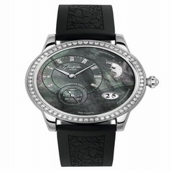 Glashutte Original PanoMatic Luna Stainless Steel / Tahiti MOP / Rubber / Pin 1-90-12-02-12-04