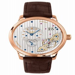 Glashutte Original PanoMaticInverse Red Gold / Silver / Alligator / Pin 1-91-02-01-05-02