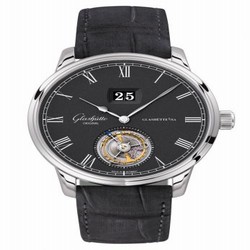 Glashutte Original Senator Tourbillon White Gold / Grey / Alligator / Folding 1-94-03-04-04-50