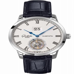 Glashutte Original Senator Tourbillon Edition Alfred Helwig White Gold / Silver / Alligator / Pin 1-94-03-05-04-01