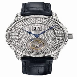 Glashutte Original Senator Tourbillon White Gold / Paved / Alligator / Folding 1-94-03-06-40-30