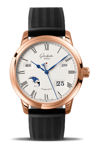 Glashutte Original Senator Perpetual Calendar Red Gold / Silver / Rubber / Folding 100-02-22-05-04