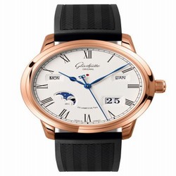 Glashutte Original Senator Perpetual Calendar Red Gold / Silver / Rubber / Folding 100-02-22-05-53
