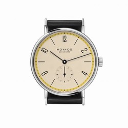 Nomos Glashutte Tangente 35 A Century of Bauhaus Yellow 101.S15