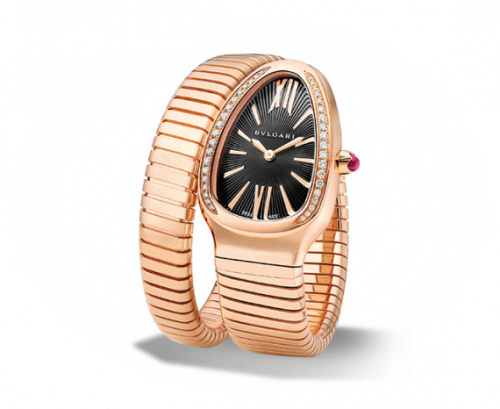 Bulgari Serpenti Tubogas Pink Gold Black Diamond 101815