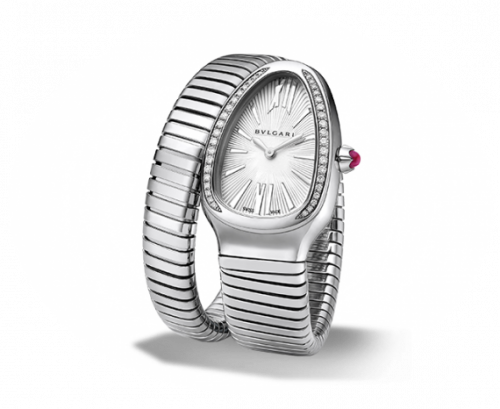 Bulgari Serpenti Tubogas Silver Diamond 101816