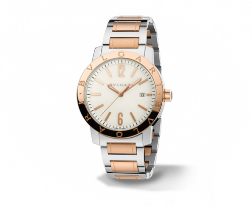 Bulgari Bulgari Solotempo 41.5 Two Tone White Bracelet 102053