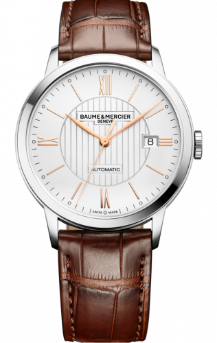 Baume & Mercier Classima Automatic 40 Stainless Steel / Silver / Alligator 10263