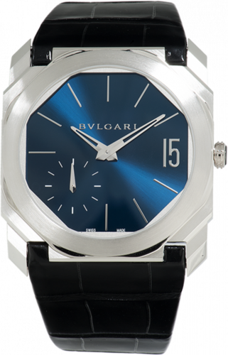 Bulgari Octo Finissimo Platinum / Worldtempus / Blue 102795