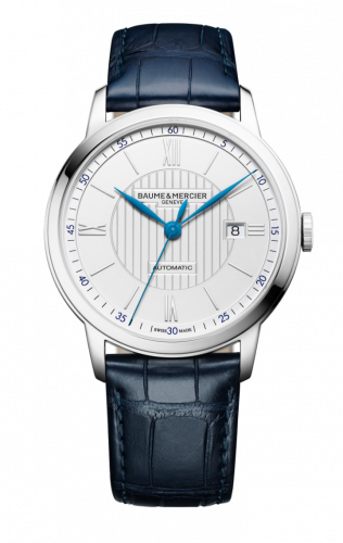 Baume & Mercier Classima Executives Automatic 42 Stainless Steel / Silver / Alligator 10333