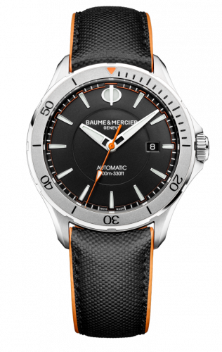 Baume & Mercier Clifton Club Stainless Steel / Black / Sailcloth 10338