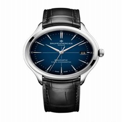 Baume & Mercier Clifton Baumatic Stainless Steel / Blue / Strap / COSC 10467